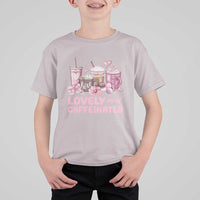 Lovely And Caffeinated Coffee Valentine T Shirt For Kid