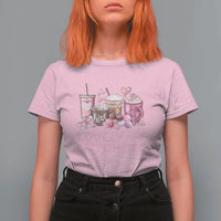Lovely And Caffeinated Coffee Valentine T Shirt For Women