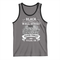 Never Forget Black Wall Street 1921 Tank Top Tulsa Oklahoma Black History Month