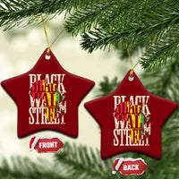 Black Wall Street Ceramic Ornament Tulsa Oklahoma Black History Month Africa Map