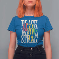 Black Wall Street T Shirt For Women Tulsa Oklahoma Black History Month Africa Map