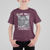 Black Wall Street First Bombs T Shirt For Kid Tulsa Oklahoma Black History Month