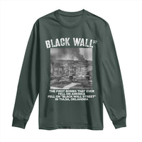 Black Wall Street First Bombs Long Sleeve Shirt Tulsa Oklahoma Black History Month