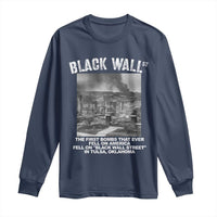 Black Wall Street First Bombs Long Sleeve Shirt Tulsa Oklahoma Black History Month