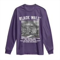 Black Wall Street First Bombs Long Sleeve Shirt Tulsa Oklahoma Black History Month