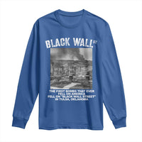 Black Wall Street First Bombs Long Sleeve Shirt Tulsa Oklahoma Black History Month