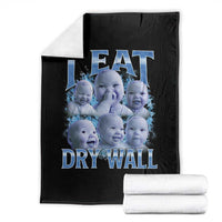 Funny AI Baby Meme Laughing Throw Blanket I Eat Dry Wall Baby Brainrot - Wonder Print Shop