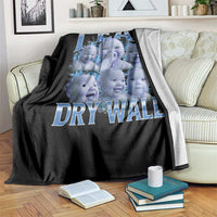Funny AI Baby Meme Laughing Throw Blanket I Eat Dry Wall Baby Brainrot - Wonder Print Shop