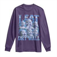 Funny AI Baby Meme Laughing Long Sleeve Shirt I Eat Dry Wall Baby Brainrot - Wonder Print Shop