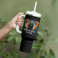 Today I Will Eat Two Corn Dogs Skeleton Meme Tumbler With Handle