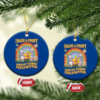I Made A Poopy And My Tummy Feels Better Ceramic Ornament Funny Inappropriate Vacation Swap Adult - Wonder Print Shop