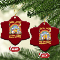 I Made A Poopy And My Tummy Feels Better Ceramic Ornament Funny Inappropriate Vacation Swap Adult - Wonder Print Shop
