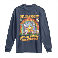 I Made A Poopy And My Tummy Feels Better Long Sleeve Shirt Funny Inappropriate Vacation Swap Adult - Wonder Print Shop