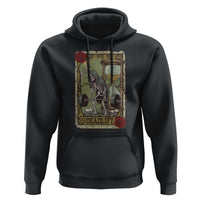 Funny Tarot Card Deadlifts Gym Workout Skeleton Hoodie