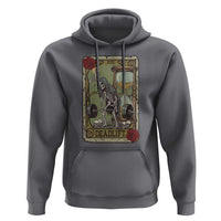 Funny Tarot Card Deadlifts Gym Workout Skeleton Hoodie