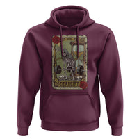 Funny Tarot Card Deadlifts Gym Workout Skeleton Hoodie