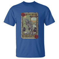 Funny Tarot Card Deadlifts Gym Workout Skeleton T Shirt