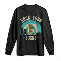 Funny Down Syndrome Awareness Bigfoot Long Sleeve Shirt Rock Your Socks