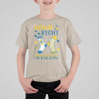 Down Right Amazing T Shirt For Kid Down Syndrome Awareness Socks Ribbon