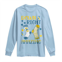 Down Right Amazing Long Sleeve Shirt Down Syndrome Awareness Socks Ribbon