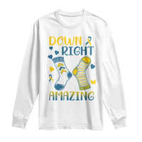 Down Right Amazing Long Sleeve Shirt Down Syndrome Awareness Socks Ribbon