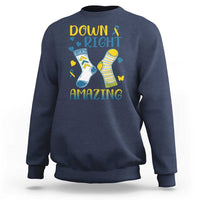Down Right Amazing Sweatshirt Down Syndrome Awareness Socks Ribbon