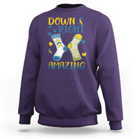 Down Right Amazing Sweatshirt Down Syndrome Awareness Socks Ribbon
