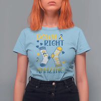 Down Right Amazing T Shirt For Women Down Syndrome Awareness Socks Ribbon