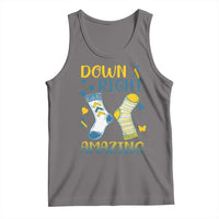 Down Right Amazing Tank Top Down Syndrome Awareness Socks Ribbon