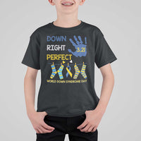 Down Right Perfect T Shirt For Kid March 21 World Down Syndrome Day Socks