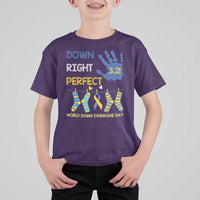 Down Right Perfect T Shirt For Kid March 21 World Down Syndrome Day Socks