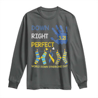 Down Right Perfect Long Sleeve Shirt March 21 World Down Syndrome Day Socks