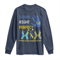 Down Right Perfect Long Sleeve Shirt March 21 World Down Syndrome Day Socks
