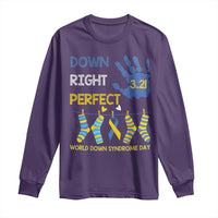 Down Right Perfect Long Sleeve Shirt March 21 World Down Syndrome Day Socks