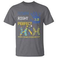 Down Right Perfect T Shirt March 21 World Down Syndrome Day Socks