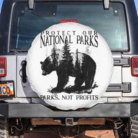Protect Our National Parks Not Profits Spare Tire Cover Vintage Forest Bear