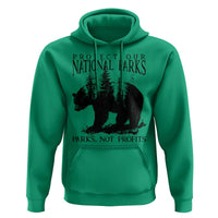Protect Our National Parks Not Profits Hoodie Vintage Forest Bear