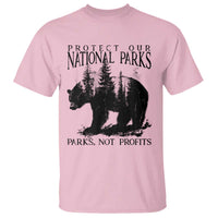 Protect Our National Parks Not Profits T Shirt Vintage Forest Bear