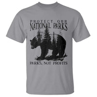 Protect Our National Parks Not Profits T Shirt Vintage Forest Bear
