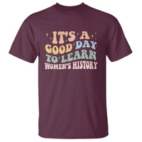 Funny It's A Good Day To Learn Women's History T Shirt Sparkle Star