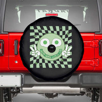 Funny Green Smile Face Eggs Bacon Breakfast St Patrick's Day Spare Tire Cover