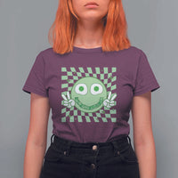 Funny Green Smile Face Eggs Bacon Breakfast St Patrick's Day T Shirt For Women