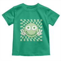 Funny Green Smile Face Eggs Bacon Breakfast St Patrick's Day Toddler T Shirt