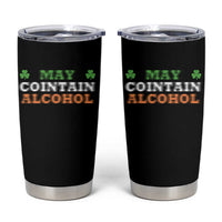 Funny May Contain Alcohol Tumbler Cup Irish Beer Drinking St Patrick's Day Shamrock - Wonder Print Shop