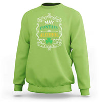 Funny May Contain Alcohol Sweatshirt Irish Beer Drinking St Patrick's Day