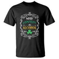 Funny May Contain Alcohol T Shirt Irish Beer Drinking St Patrick's Day