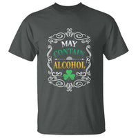 Funny May Contain Alcohol T Shirt Irish Beer Drinking St Patrick's Day
