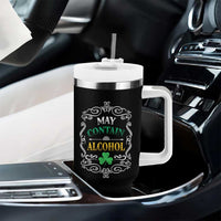 Funny May Contain Alcohol Tumbler With Handle Irish Beer Drinking St Patrick's Day - Wonder Print Shop