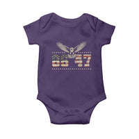 Funny Vintage 86 47 Baby Onesie Eagle Vintage American Flag