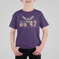 Funny Vintage 86 47 T Shirt For Kid Eagle Vintage American Flag
